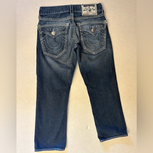 True Religion Section Ricky crop capri relaxed pants Sz-30x26 w/zip n button. W1 - Picture 2 of 10